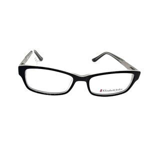 Elizabeth Arden Womens Rectangular Prescription Eyeglasses Frame Black & Silver